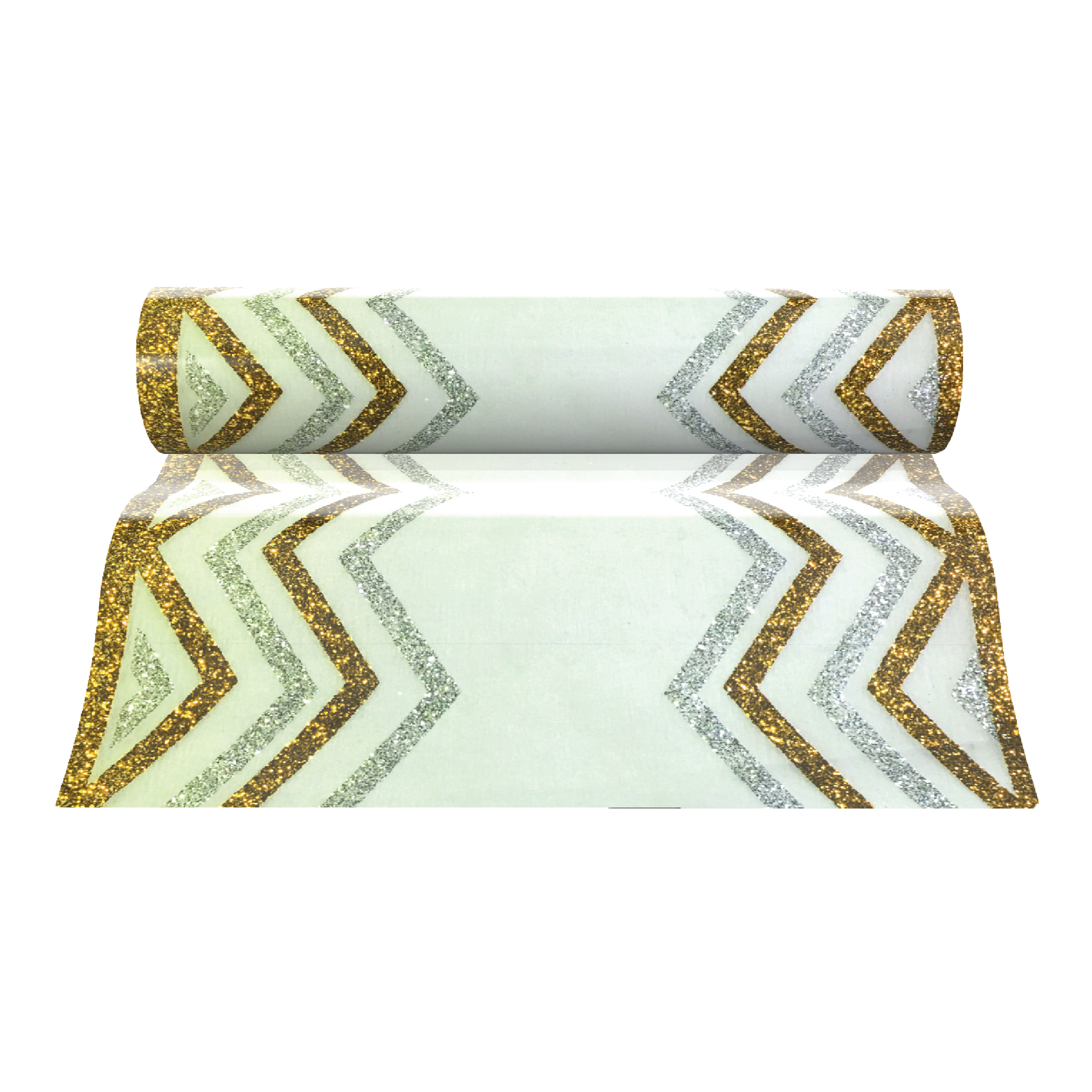 Chevron Table Runners (Gold) - Place Matters